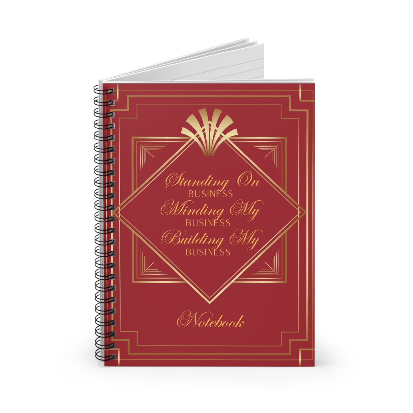 Business 2 (Red) Spiral Notebook - Ruled Line