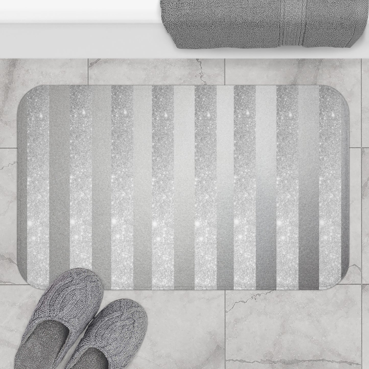 Stardust Gray Bath Mat