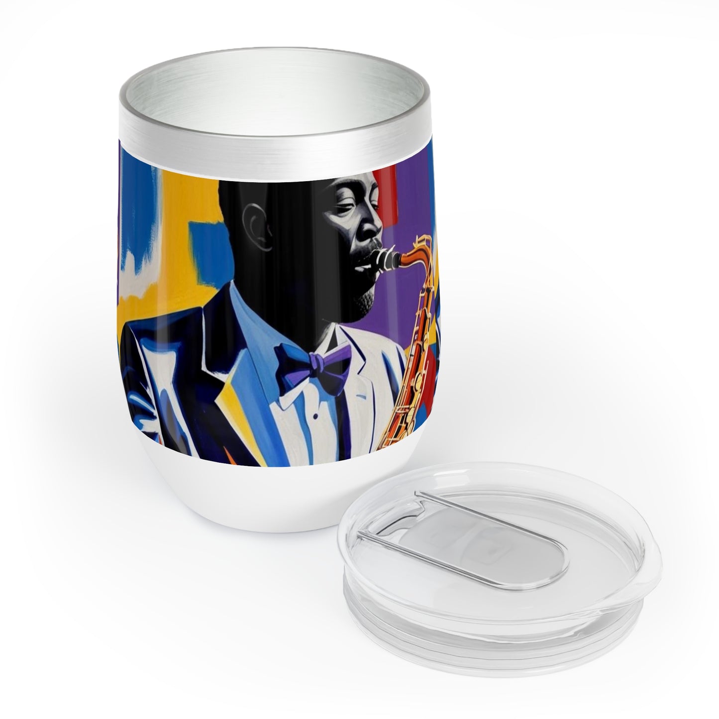 All That Sax Chill Wine Tumbler
