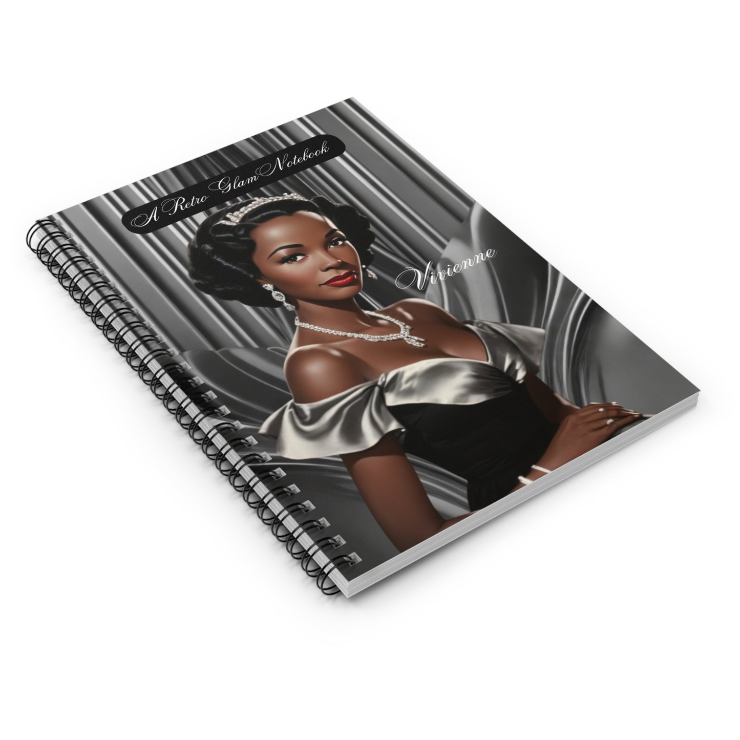 Retro Glam (Vivienne) Spiral Notebook - Ruled Line