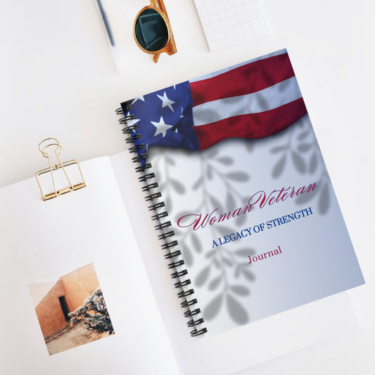 Woman Veteran Spiral Notebook - Ruled Line