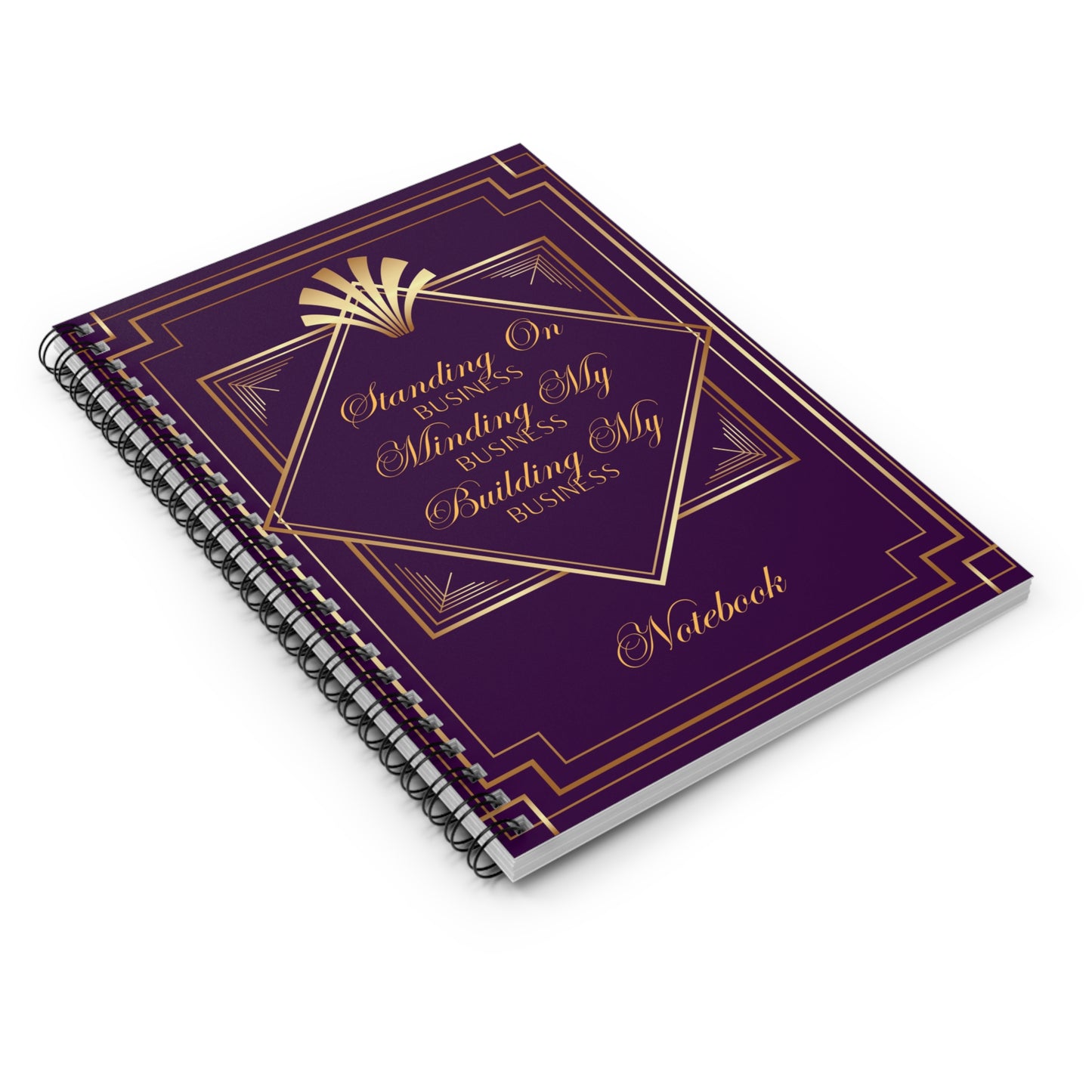 Business 2 (Purple) Spiral Notebook - Ruled Line