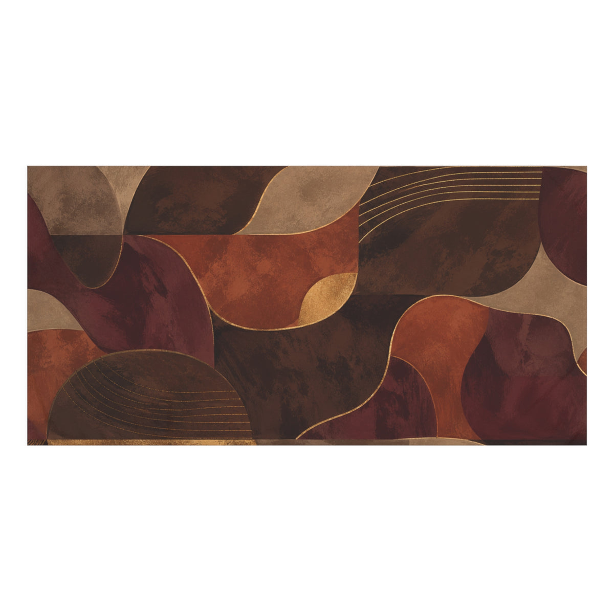 Ember & Earth — Retro Geometric Mink-Cotton Towel