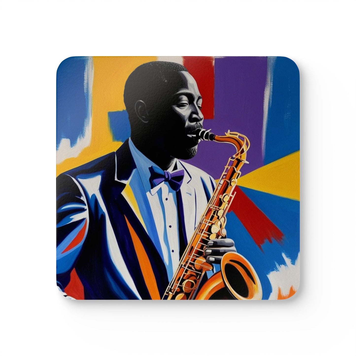 All That Sax Corkwood Coaster Set