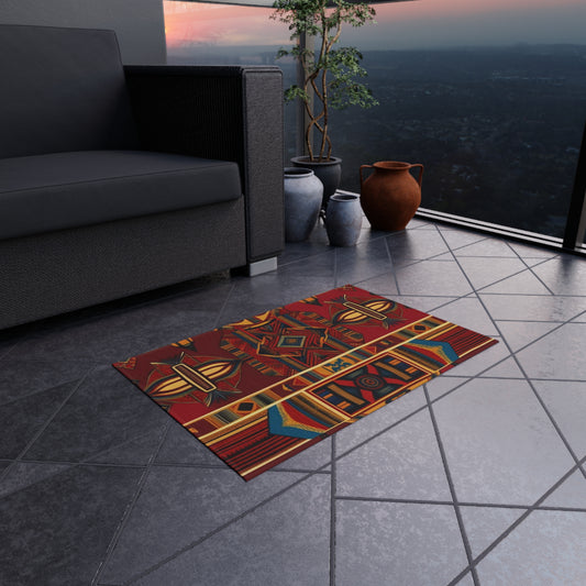 African Canvas Outdoor Rug
