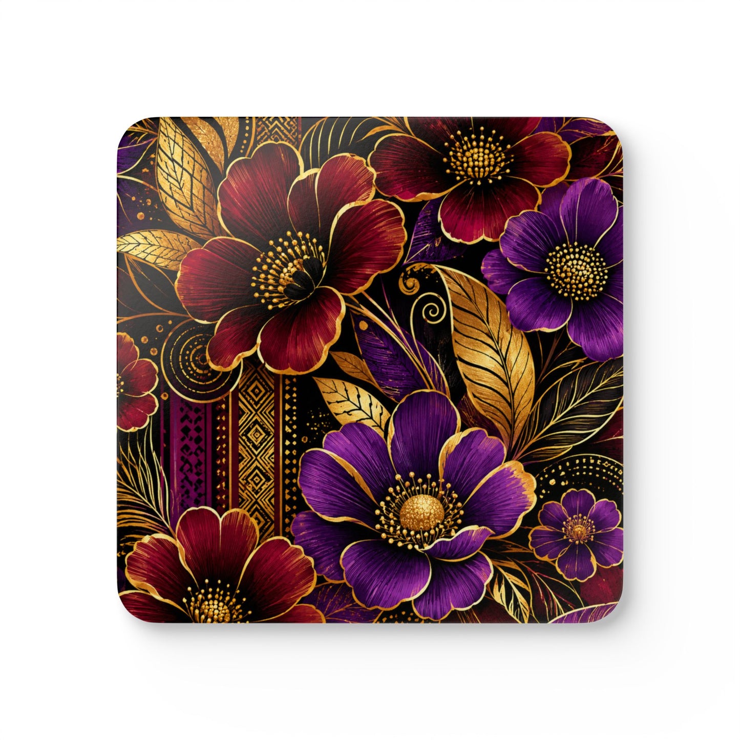 Zuri Garden Cork Coaster Set