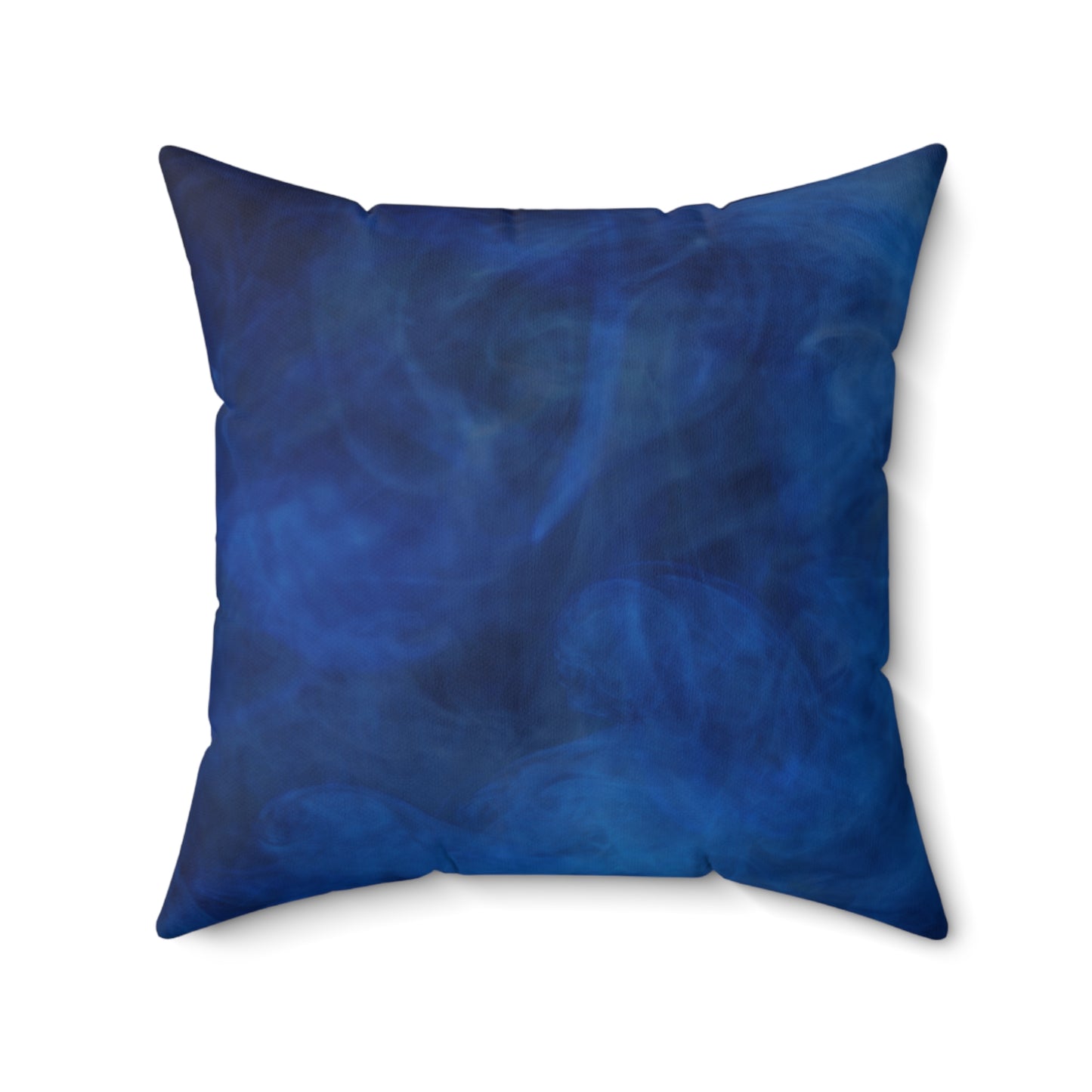 A Kind of Smoky Blue Faux Suede Square Pillow