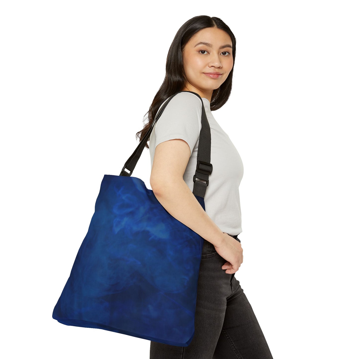 A Kind of Smoky Blue Adjustable Tote Bag (AOP)