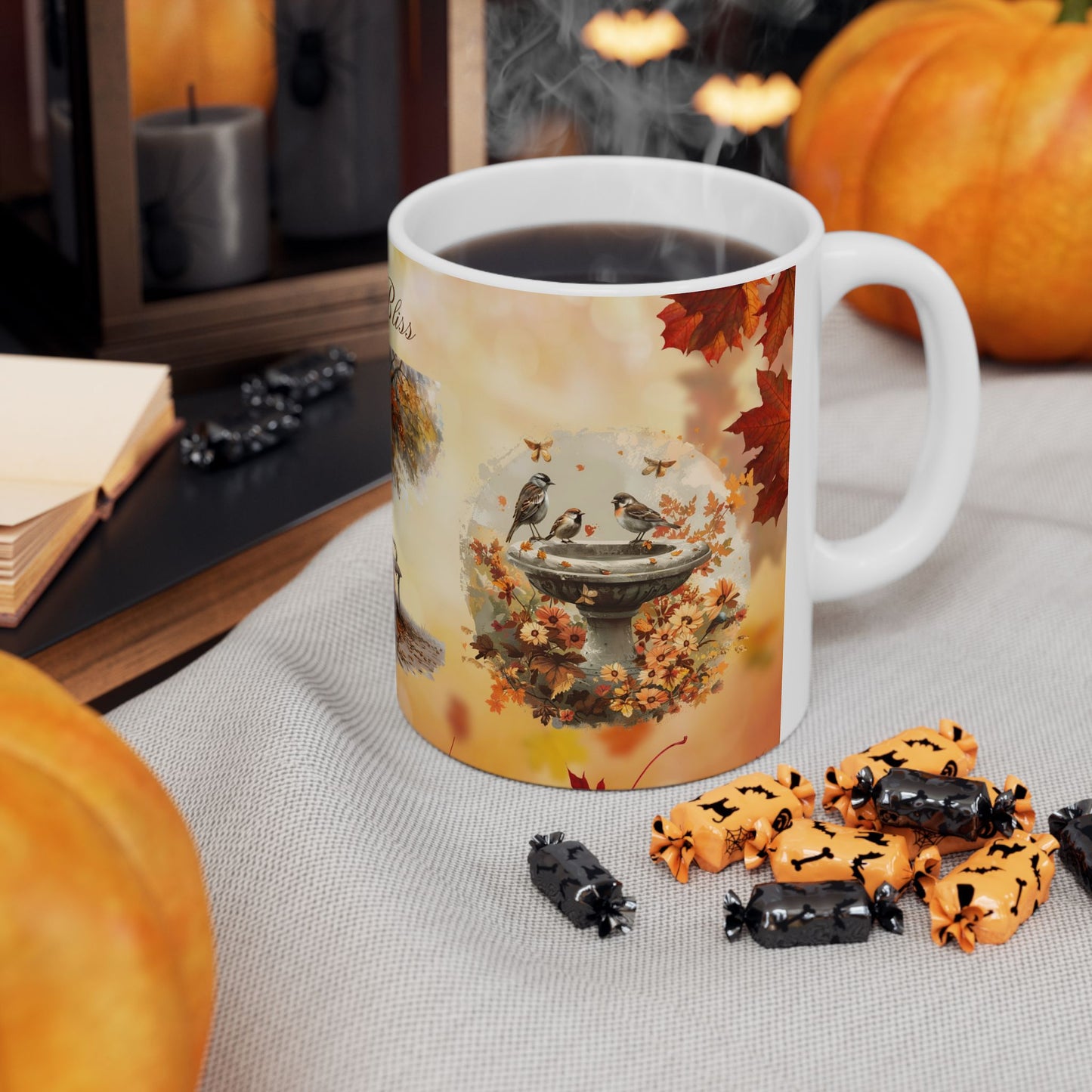 Autumn Bliss Ceramic Mug, (11oz, 15oz)