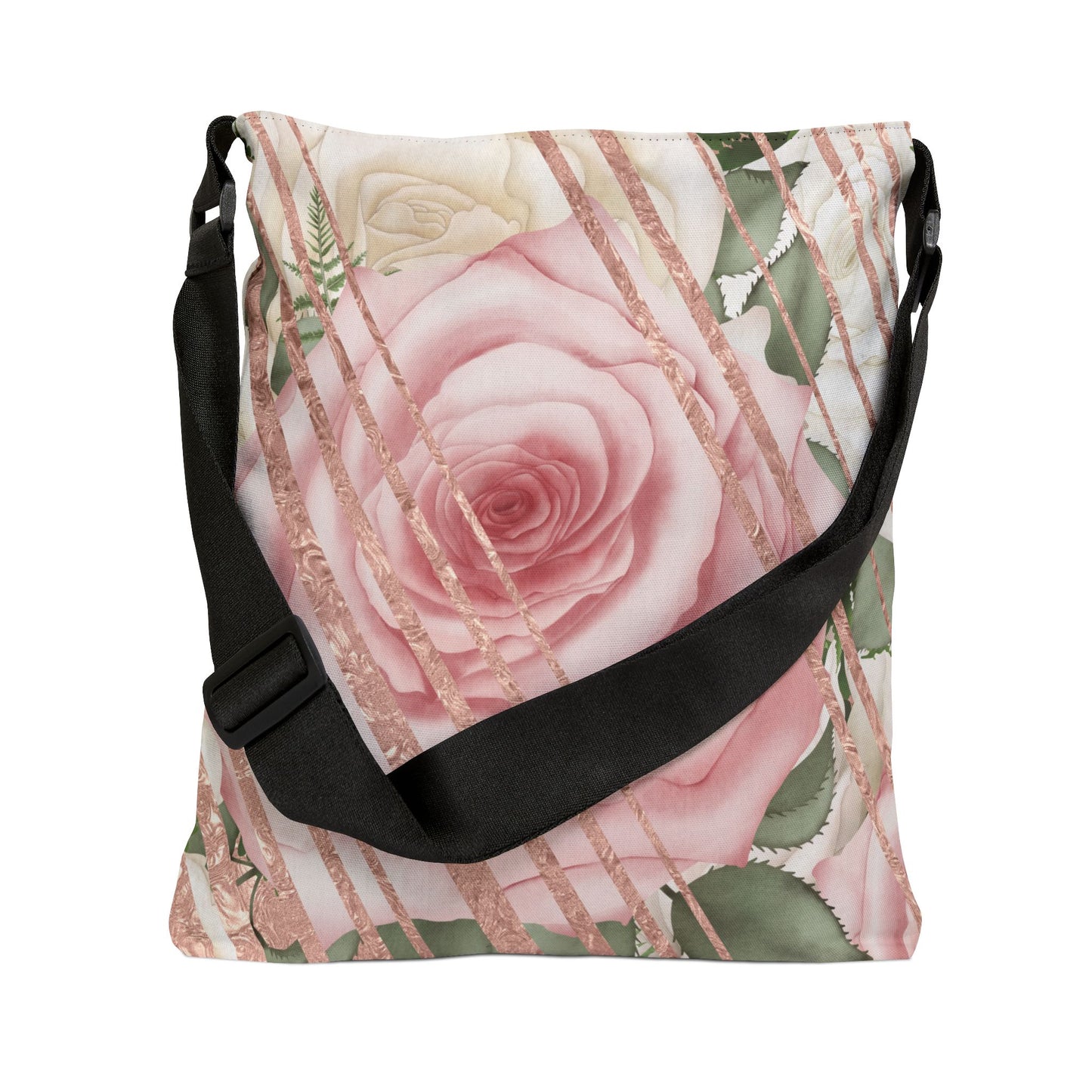 Kiss From a Rose Gold Adjustable Tote Bag (AOP)