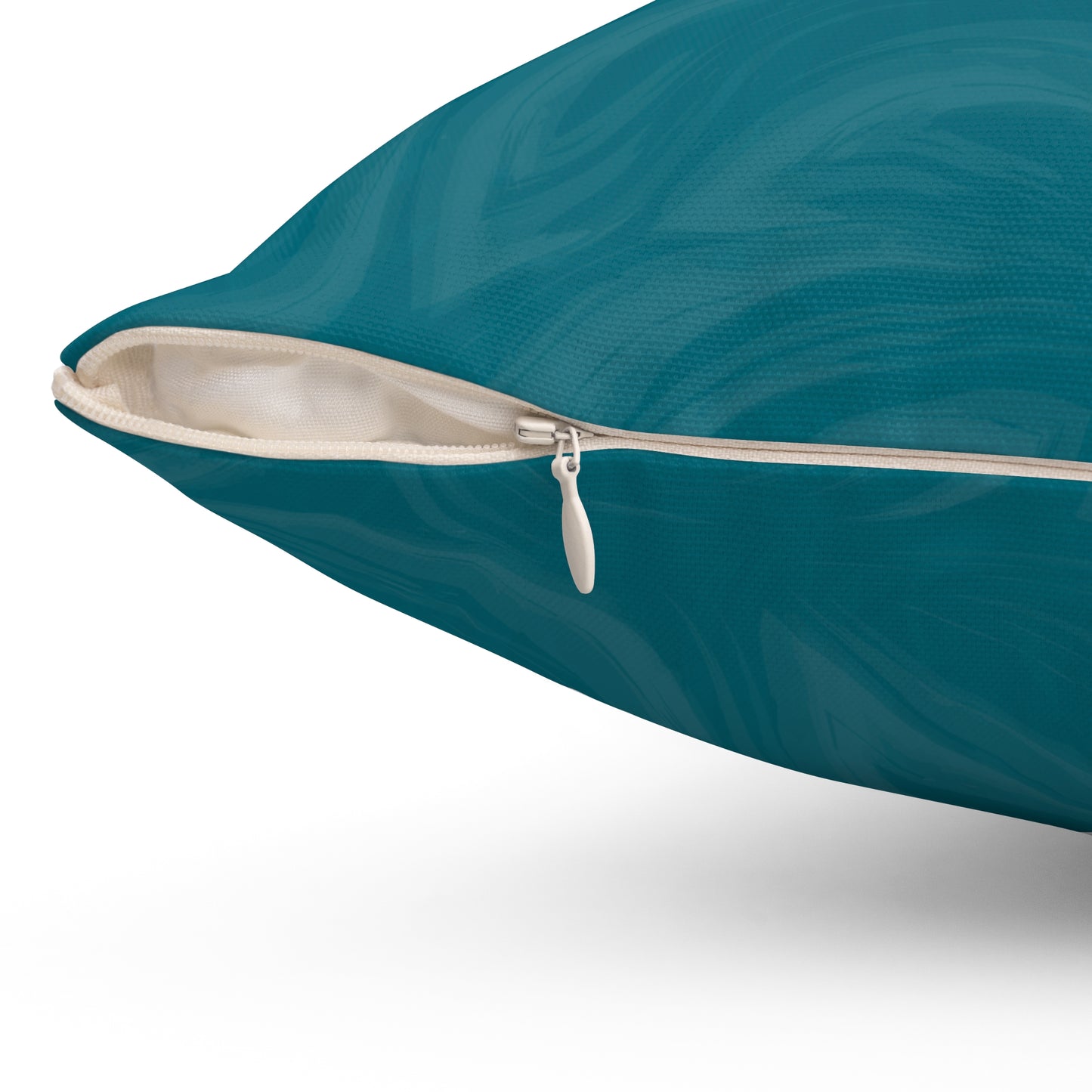Teal Wave Decorative Pillow