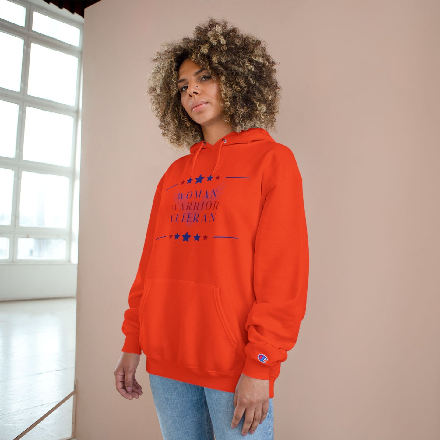 Woman, Warrior, Veteran Champion Hoodie