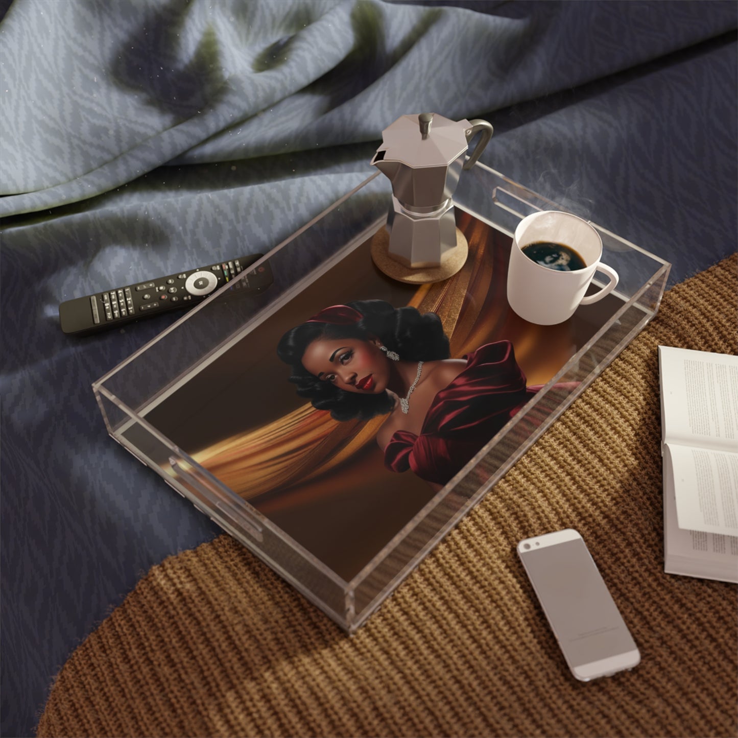 Retro Glam Girls "Myra" Acrylic Serving Tray