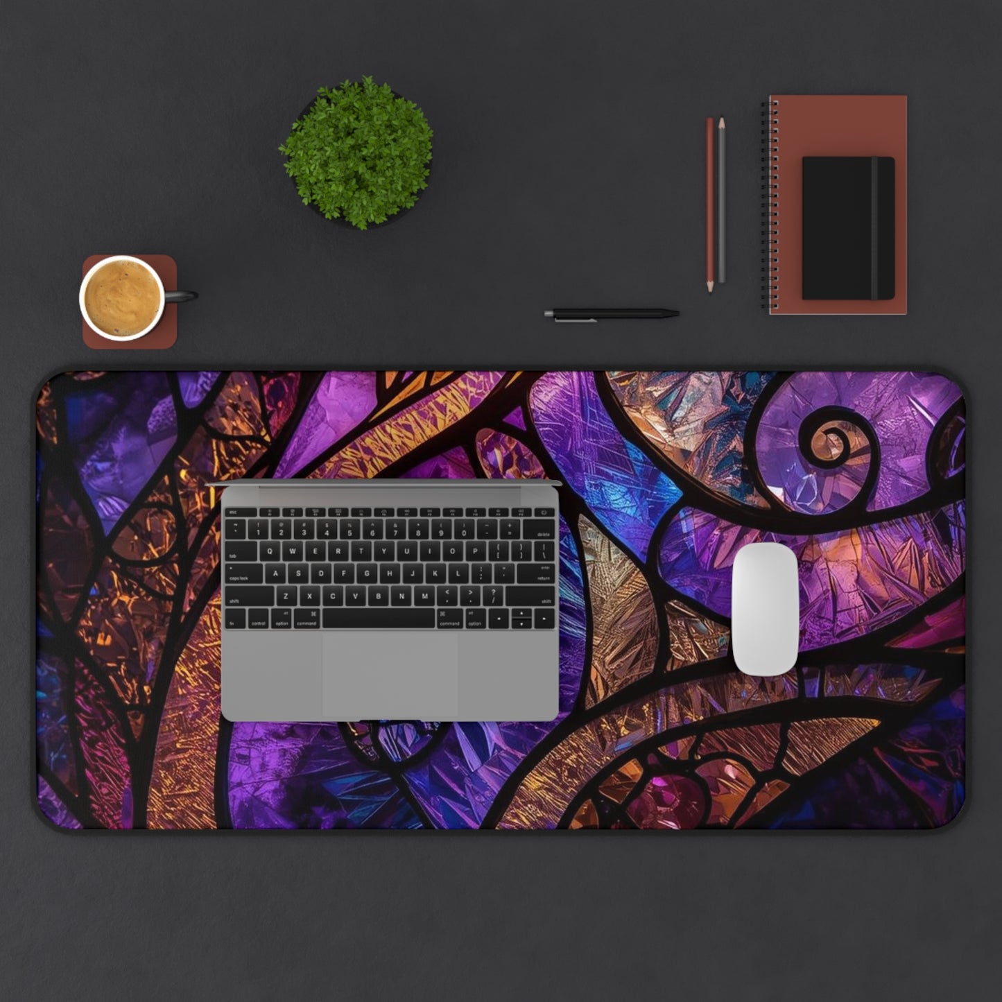Moonlit Violet Desk Mat