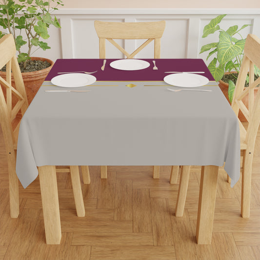 Fuchsia and Taupe Haven Tablecloth