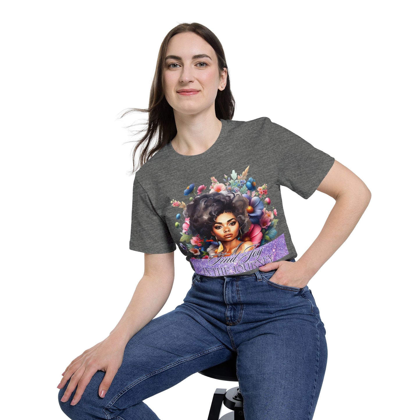 Portrait Graphic T-Shirt — "In The Journey" Inspirational Women’s Tee
