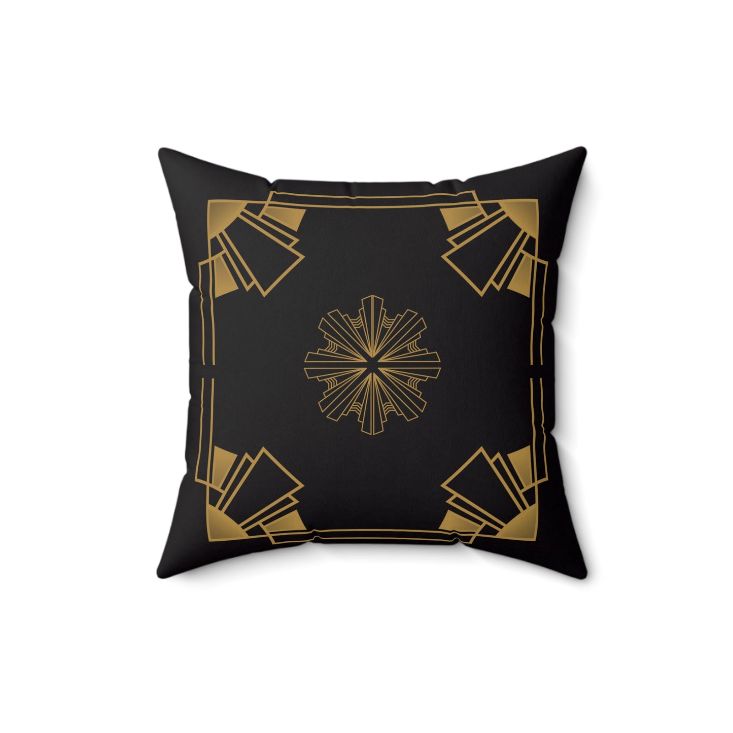 Midnight Luxe (Ebony) Spun Polyester Square Pillow