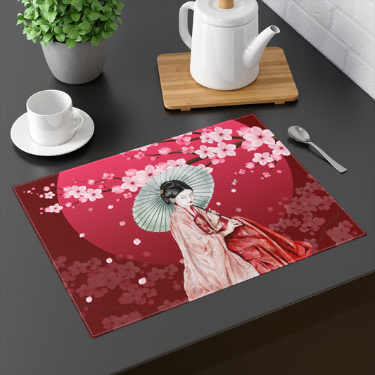 Cherry Blossoms Cherry Moon Placemat, 1pc