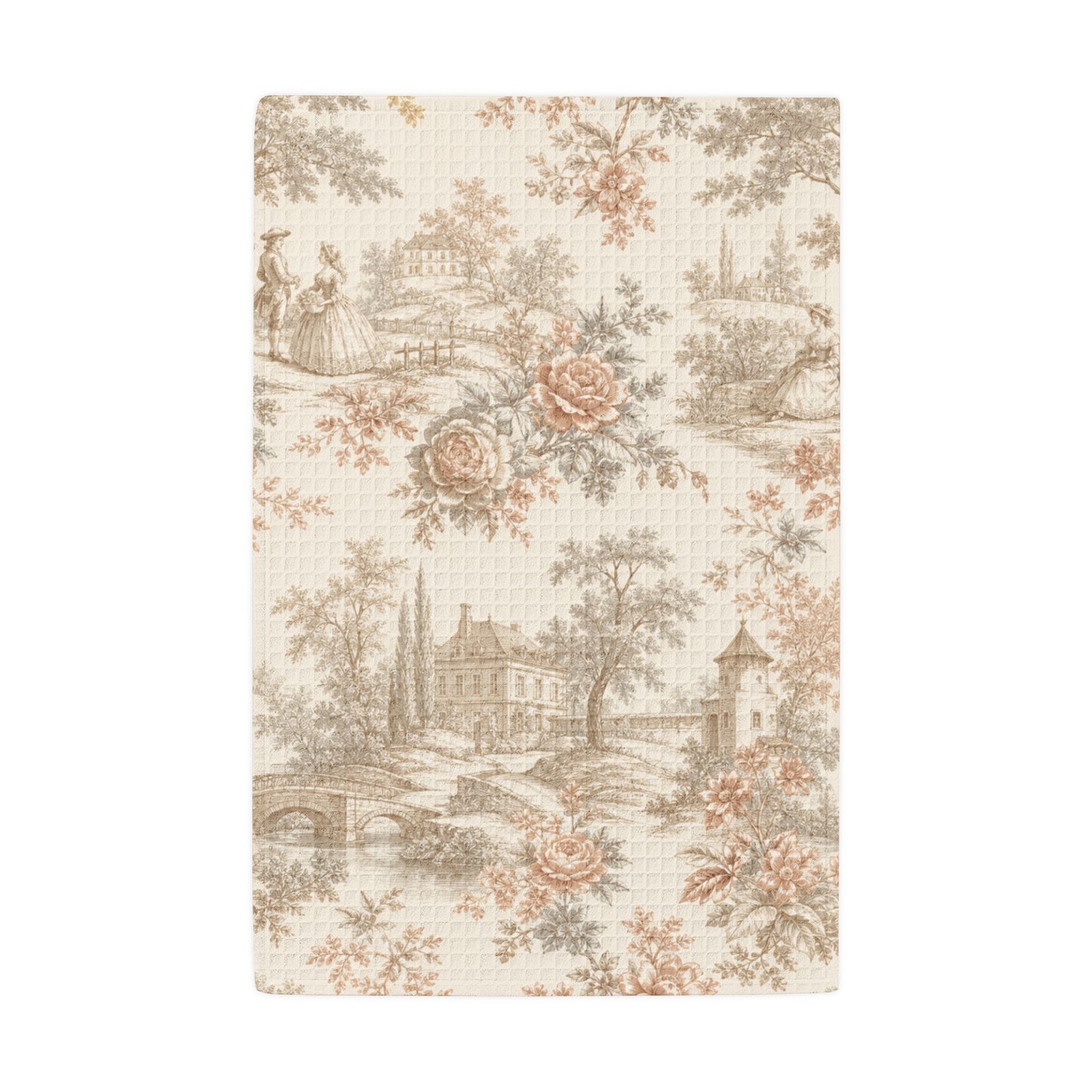 Château Rosé Waffle Weave Kitchen Towel