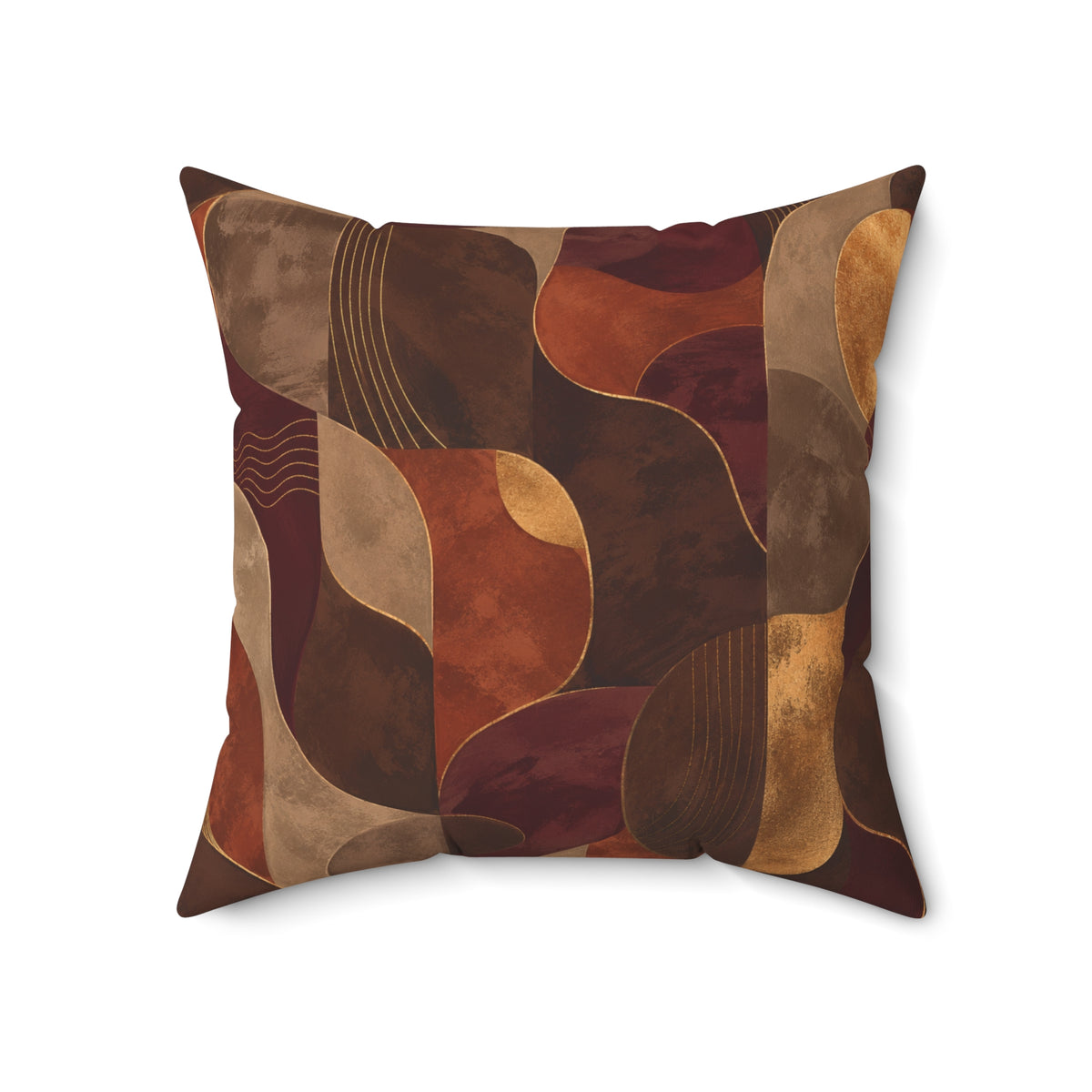Ember & Earth — Warm Earthtone Decorative Throw Cushion