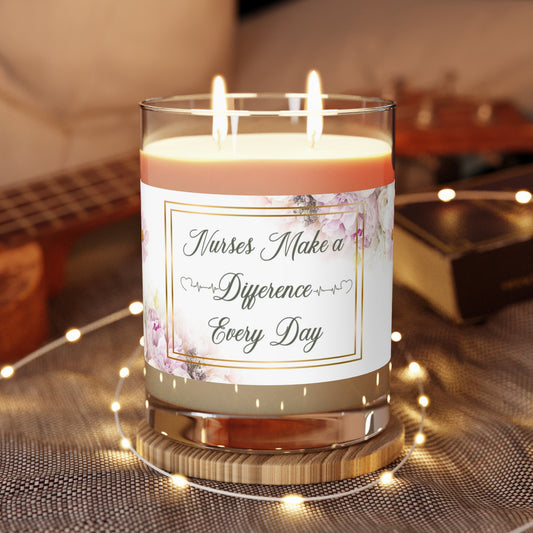 Nurses Make a Difference 2 Scented Candles - Full Glass, 11oz