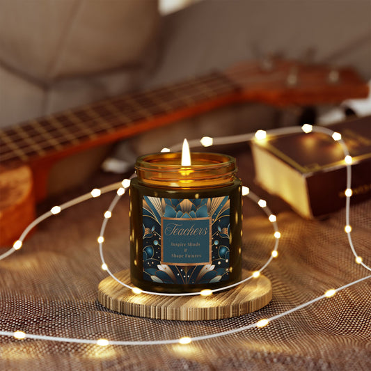 Teachers Scented Candles, Coconut Apricot Wax (4oz, 9oz)