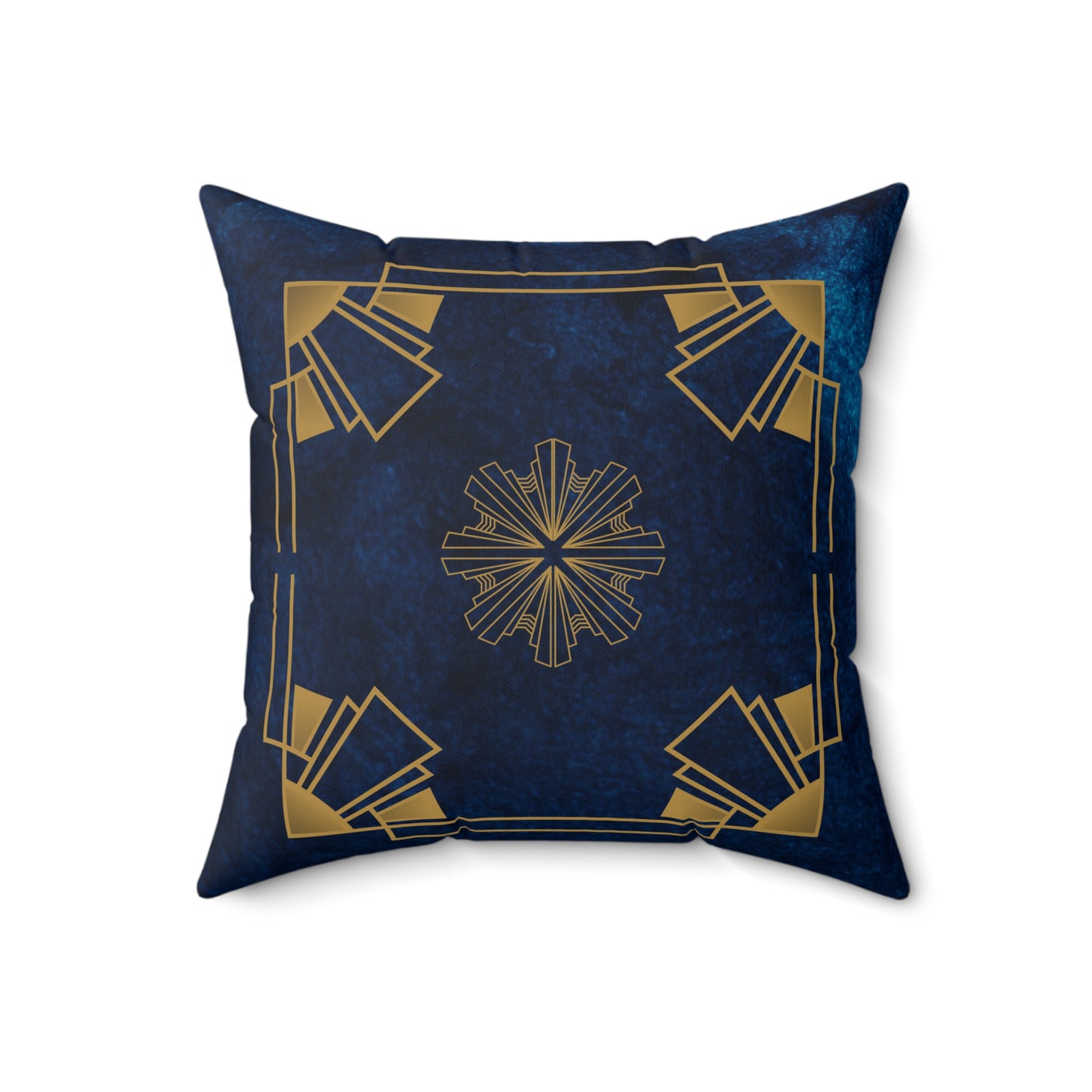 Midnight Luxe (Cobalt Blue) Faux Suede Square Pillow