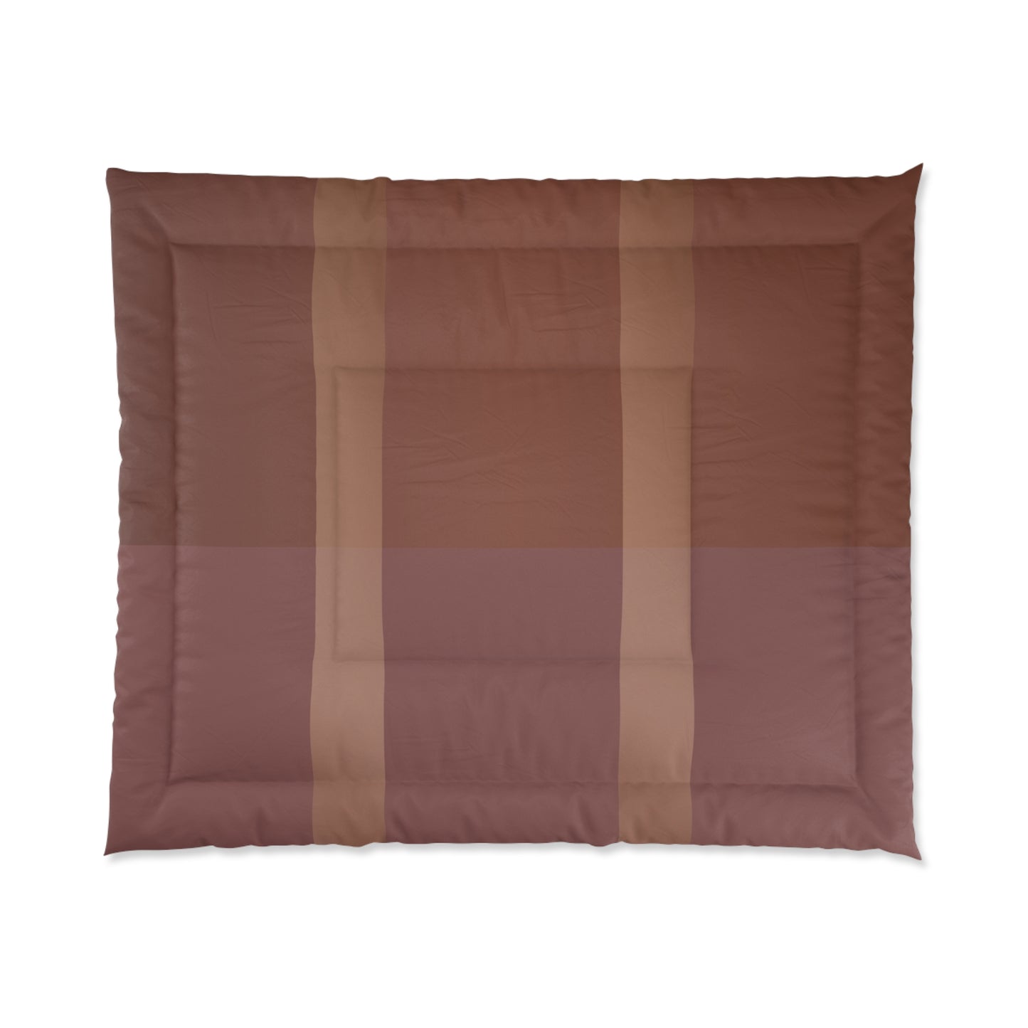Down to Earthtone Stripe Comforter – Brown Cozy Plaid Bedding