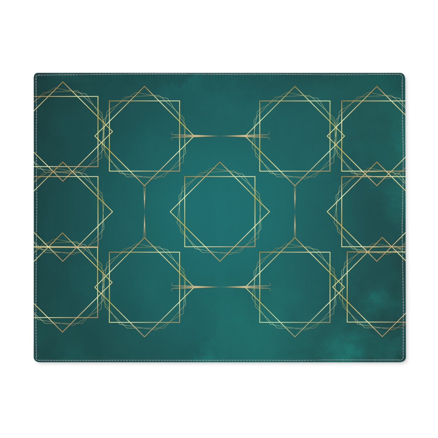 Gilded Elegance (Teal) Placemat, 1pc