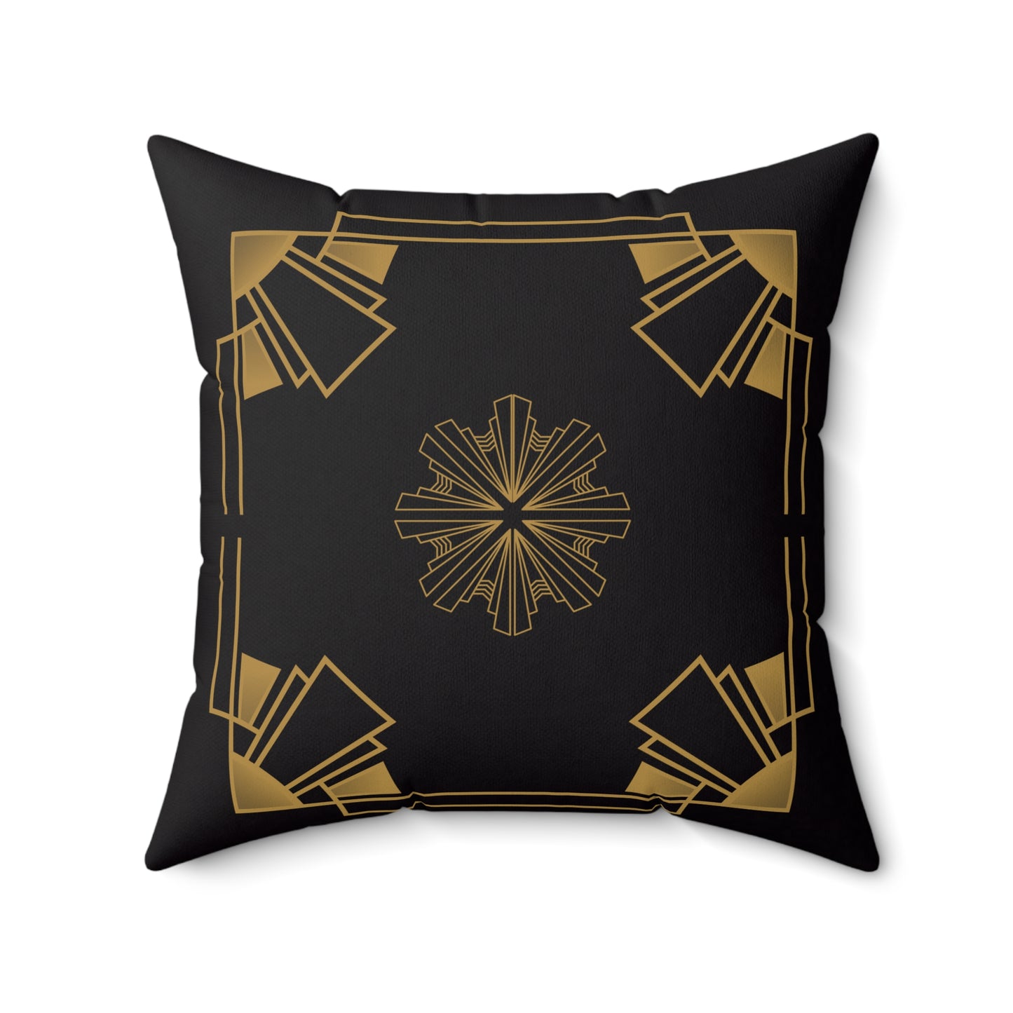 Midnight Luxe (Ebony) Faux Suede Square Pillow