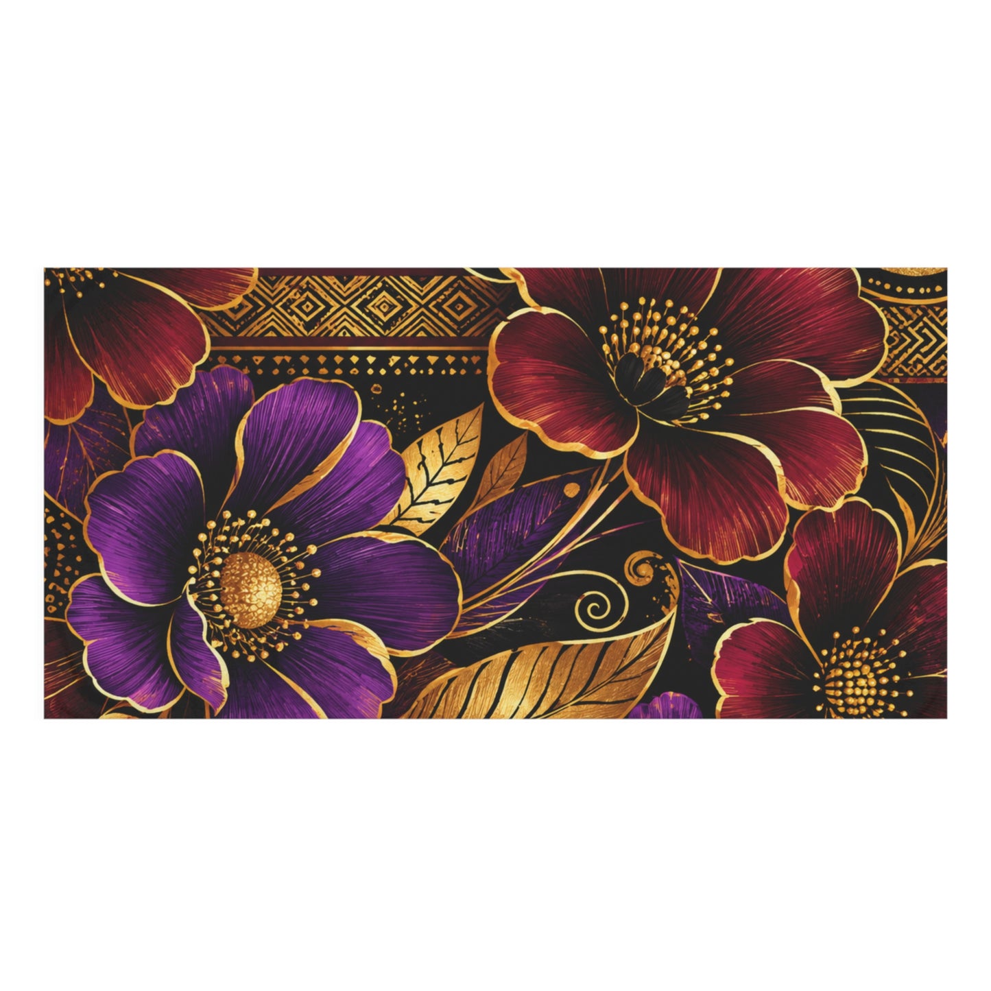 Zuri Garden Towels – Soft Absorbent Luxury Towels with African Floral Design