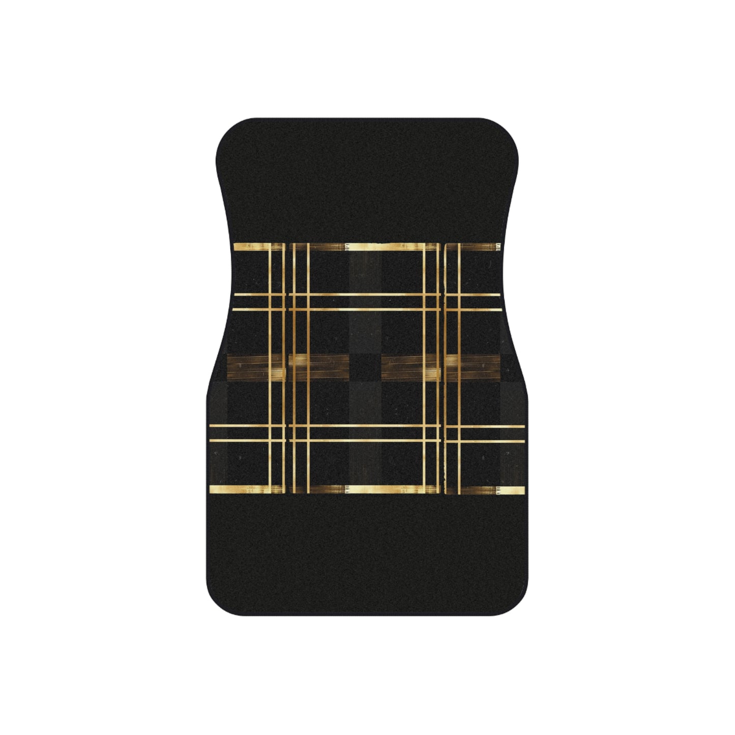 Noir & Gold Glam Car Mats (2x Front)