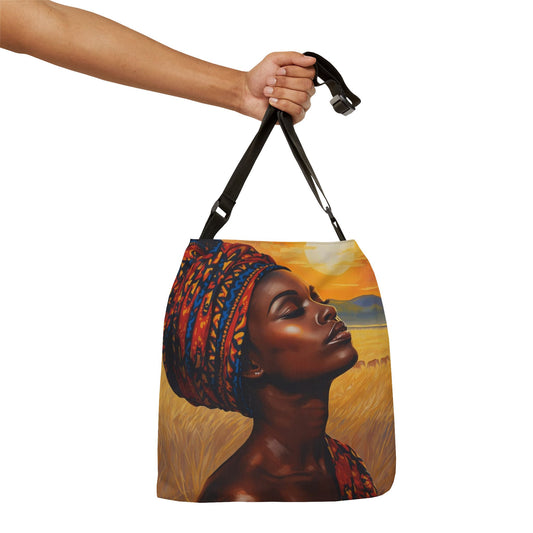 Sunrise in the Serengeti Adjustable Tote Bag (AOP)