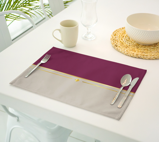 Fuchsia & Taupe Placemats