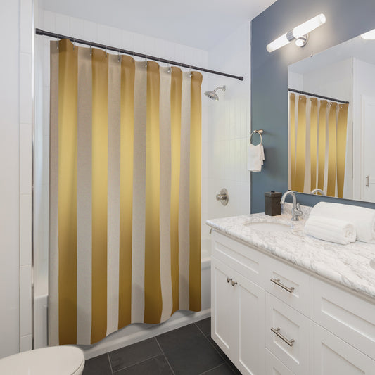 Golden Horizon Shower Curtains