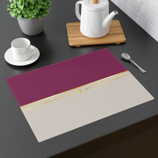 Fuchsia and Taupe Haven Placemat, 1pc