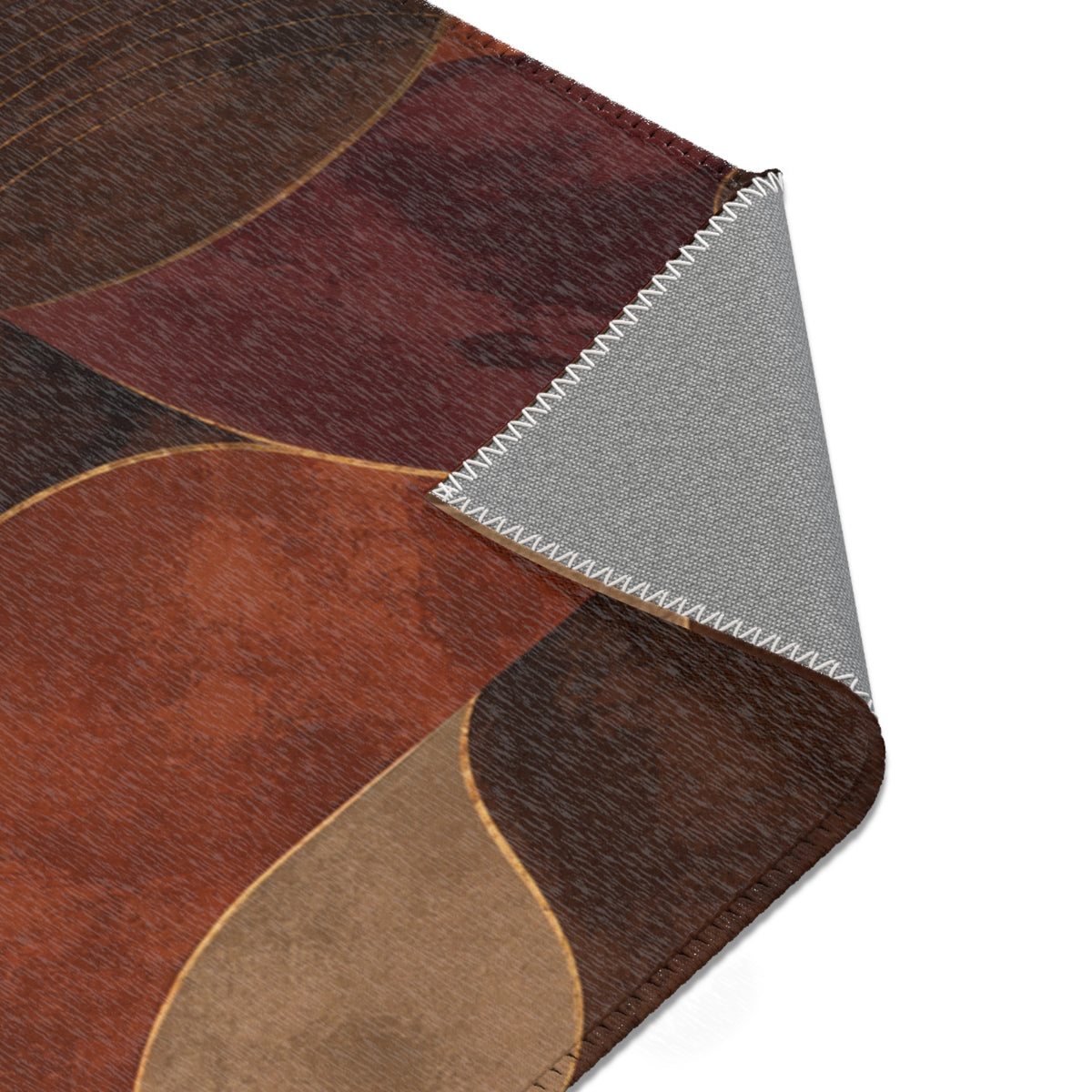 Ember & Earth Area Rug - Mid-Century Modern Geometric Accent Rug