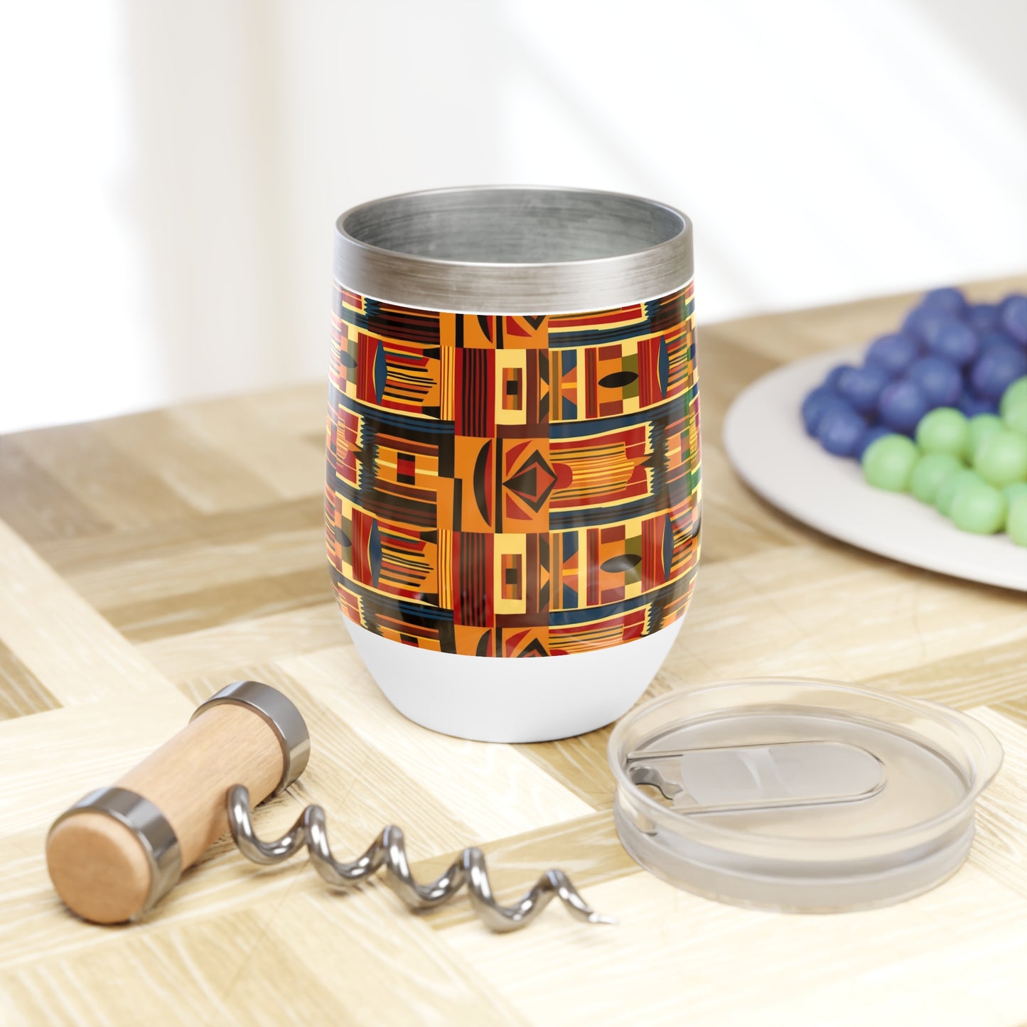 African Canvas 2 Chill Wine Tumbler