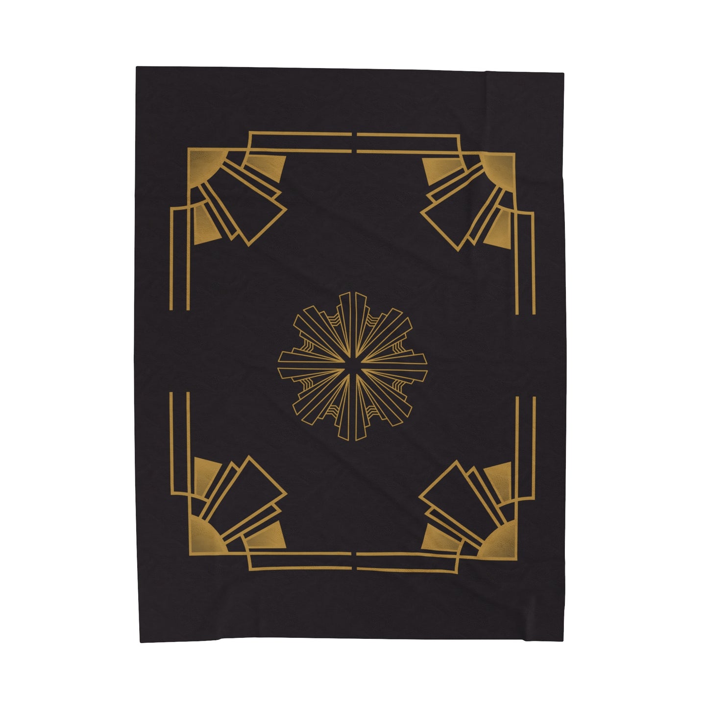 Midnight Luxe (Ebony) Velveteen Plush Blanket