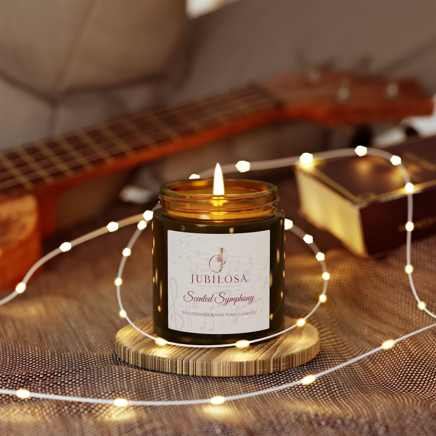 Scented Symphony Coconut Apricot Candle Collection (4oz, 9oz)