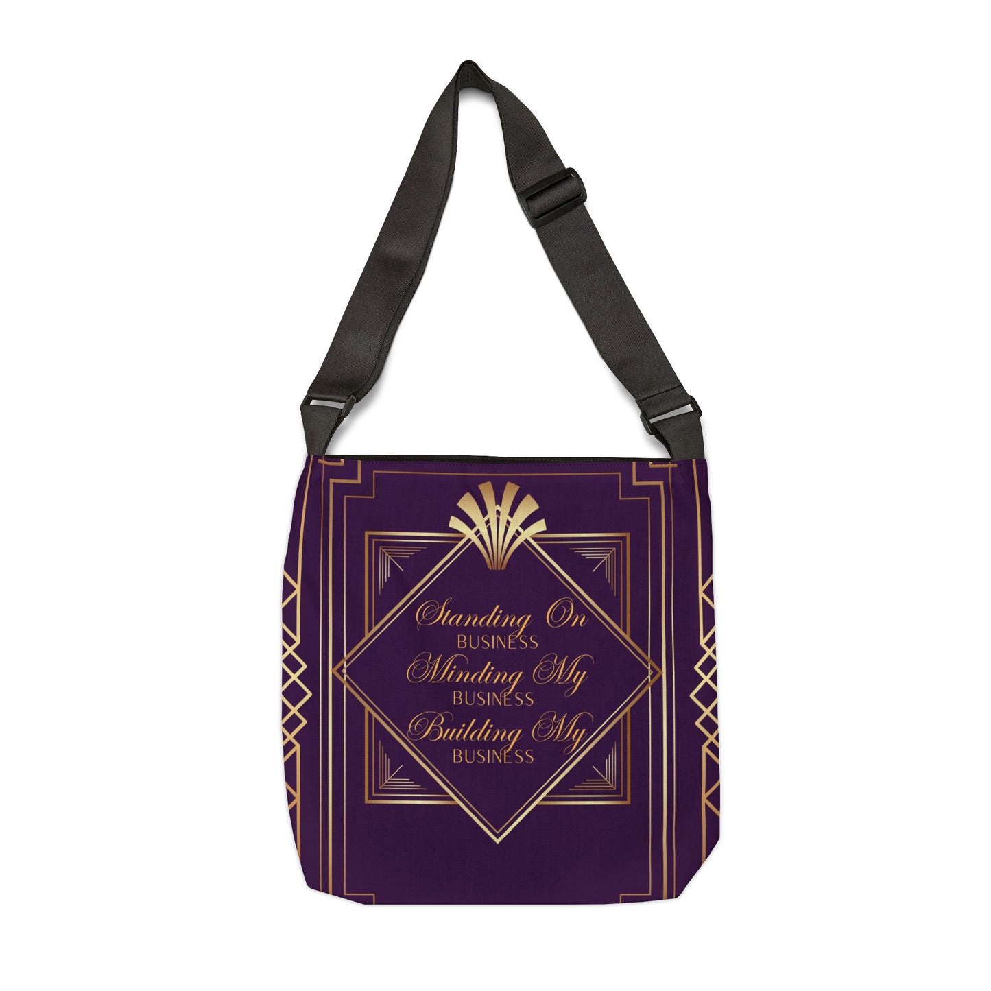 Business 2 (Purple) Adjustable Tote Bag (AOP)