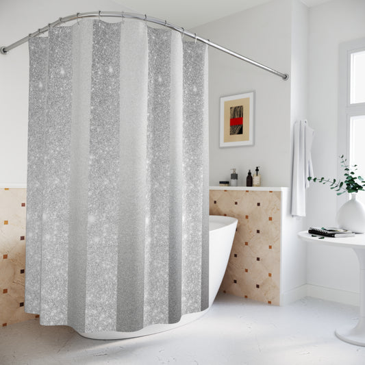 Stardust Gray Shower Curtains