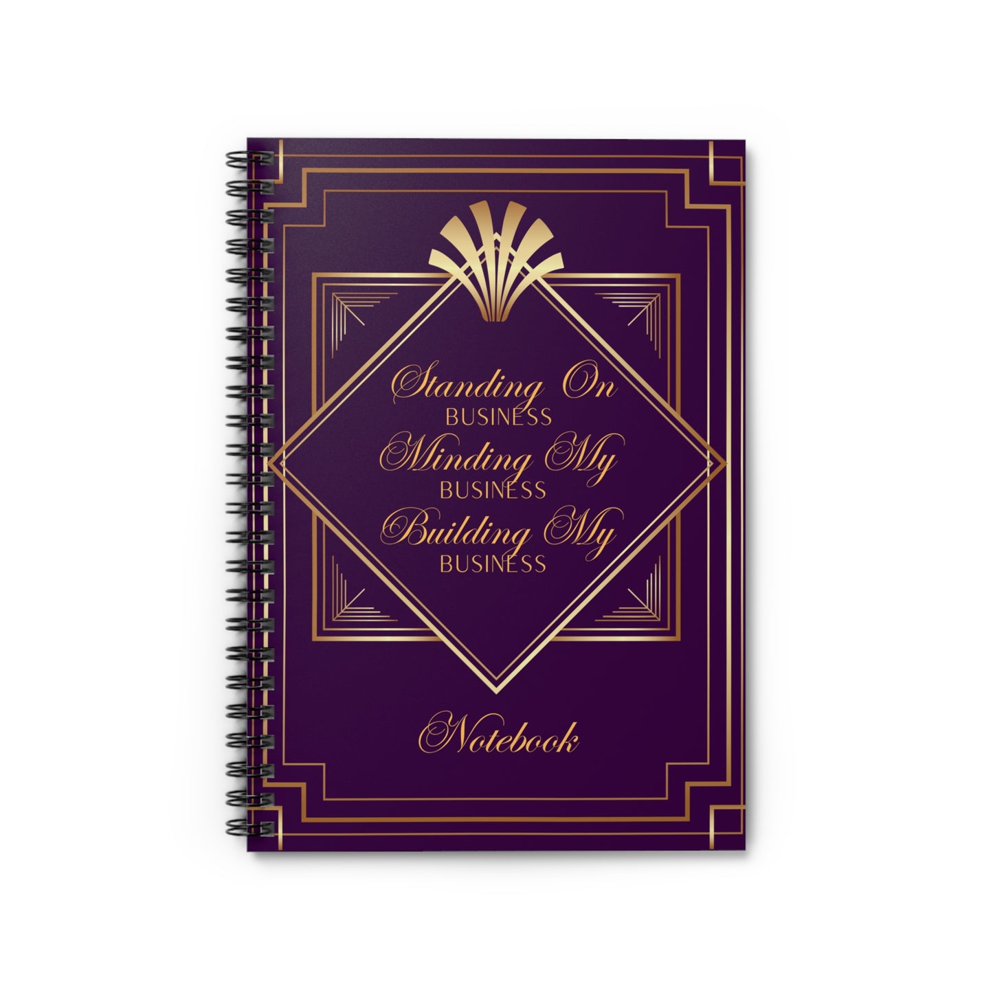 Business 2 (Purple) Spiral Notebook - Ruled Line