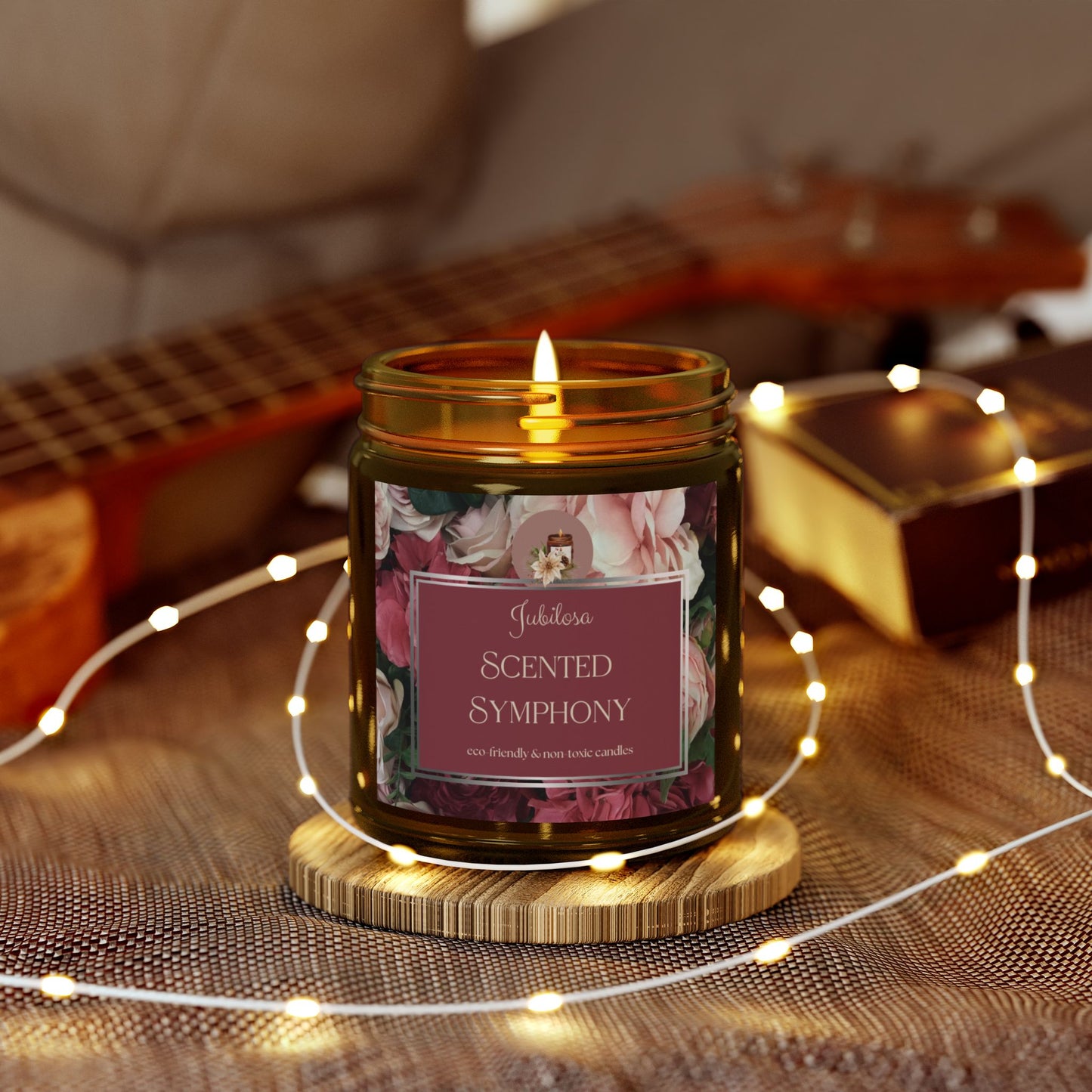 Scented Symphony Coconut Apricot Candle Collection (4oz, 9oz)