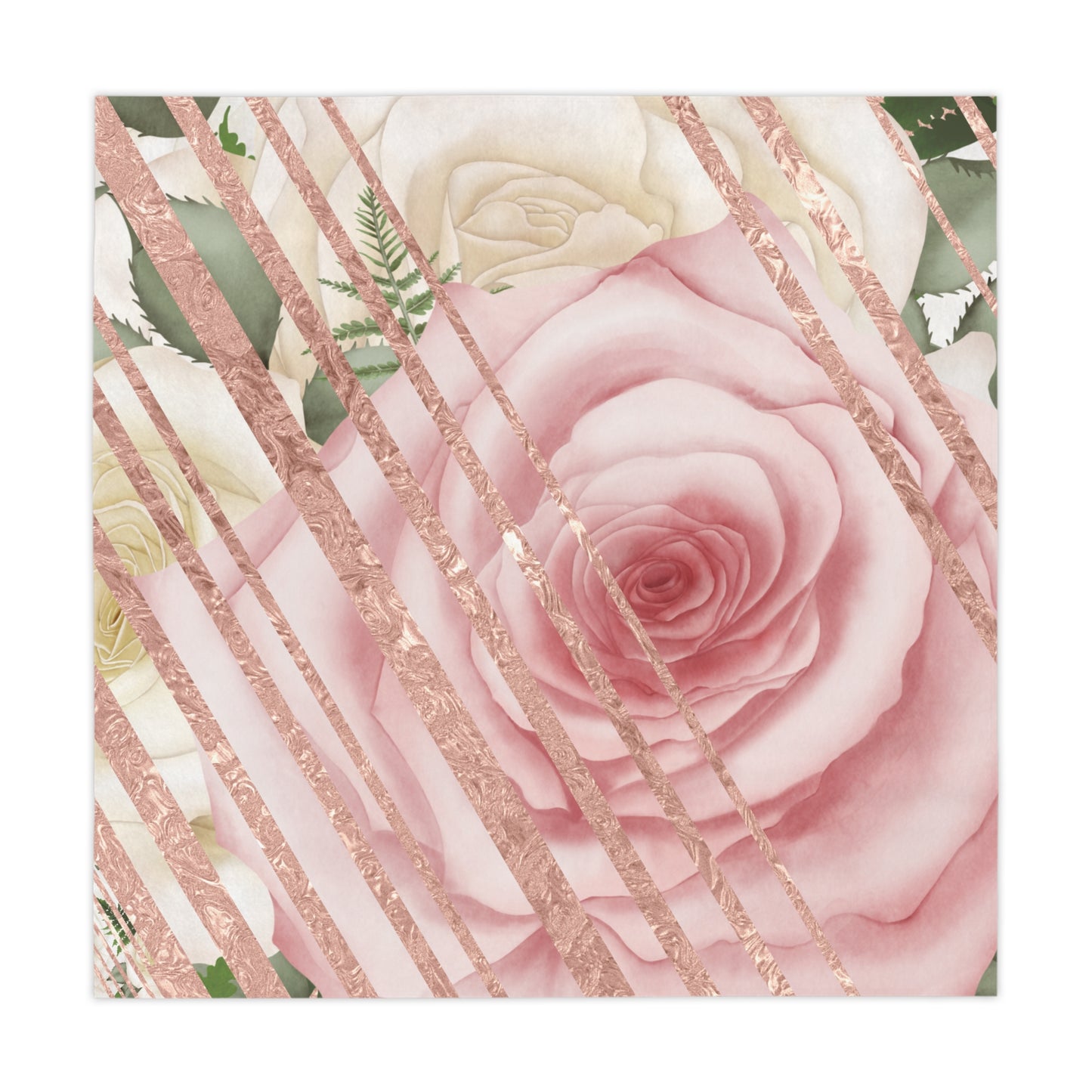 Kissed by a Rose Gold Tablecloth