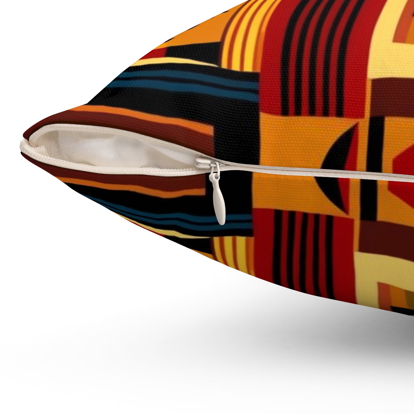 African Canvas 2 Spun Polyester Square Pillow