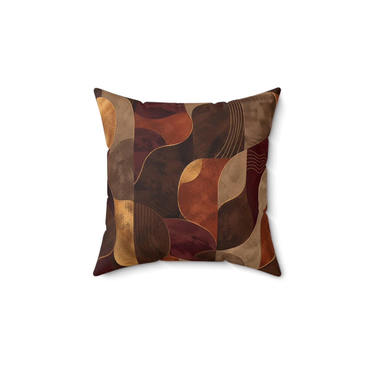 Ember & Earth — Warm Earthtone Decorative Throw Cushion