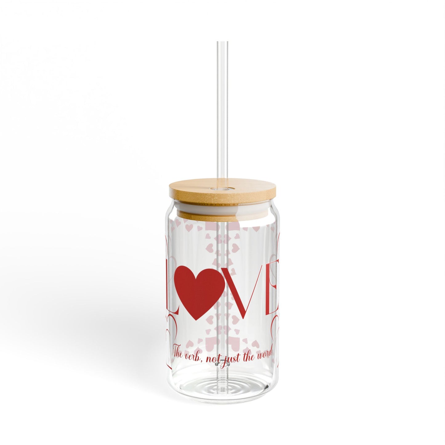 Love, the Verb Sipper Glass, 16oz