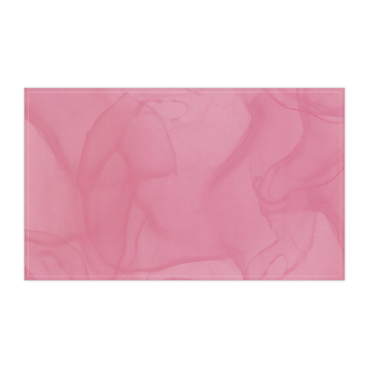 Pink Blush Tea Towel - Soft Marble Kitchen Linen