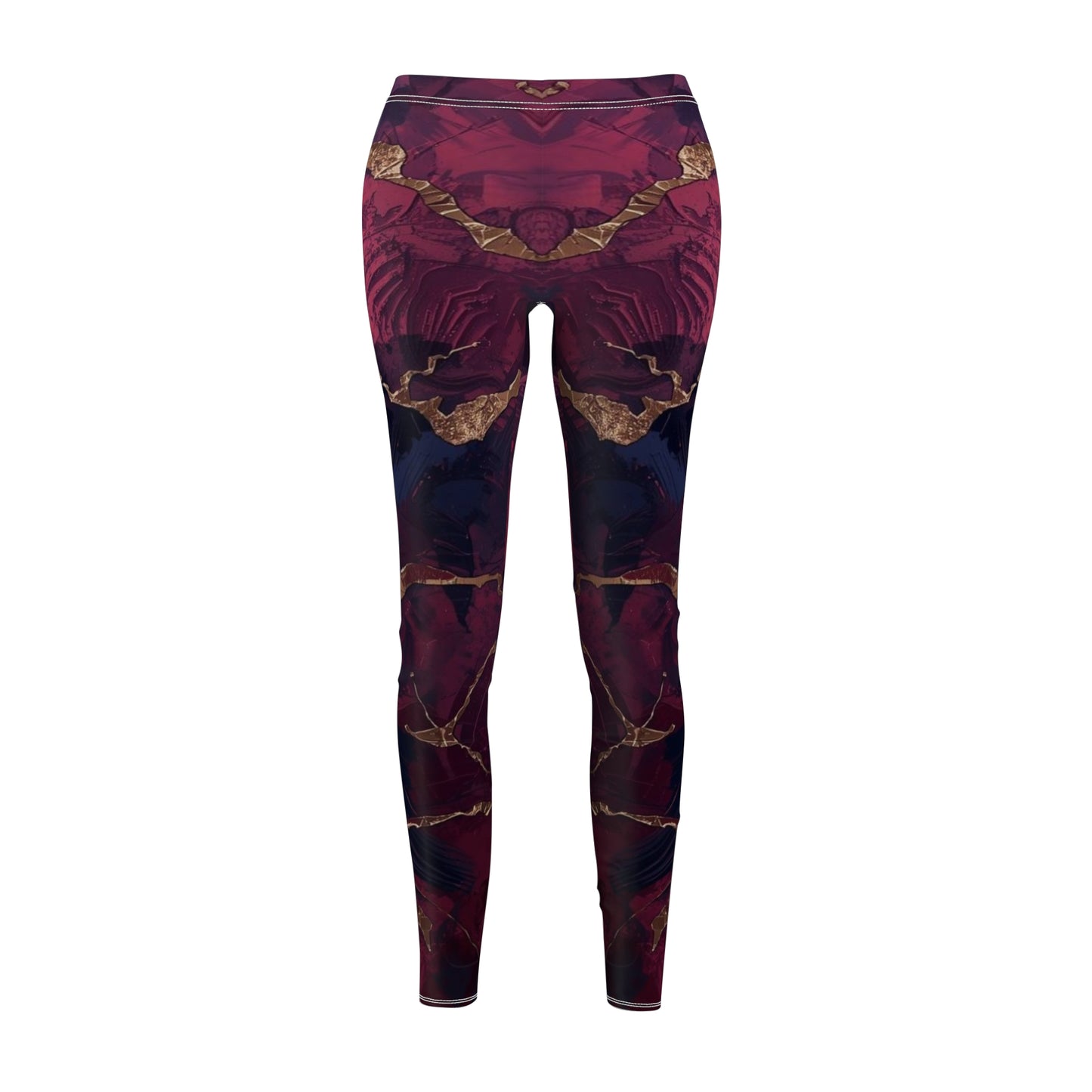 Raspberry Motion Women's Cut & Sew Casual Leggings (AOP)